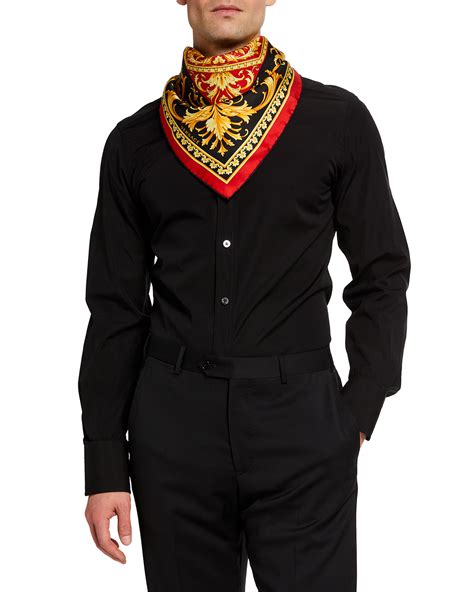 mens versace scarf